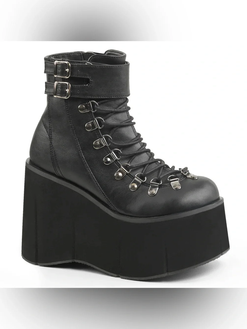Demonia Kera 21 Ankle Platform Boot Black Size 10